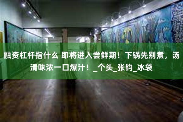 融资杠杆指什么 即将进入尝鲜期！下锅先别煮，汤清味浓一口爆汁！_个头_张钧_冰袋