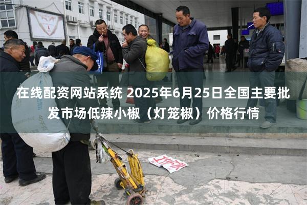 在线配资网站系统 2025年6月25日全国主要批发市场低辣小椒（灯笼椒）价格行情