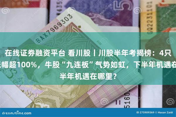 在线证劵融资平台 看川股丨川股半年考揭榜：4只个股涨幅超100%，牛股“九连板”气势如虹，下半年机遇在哪里？